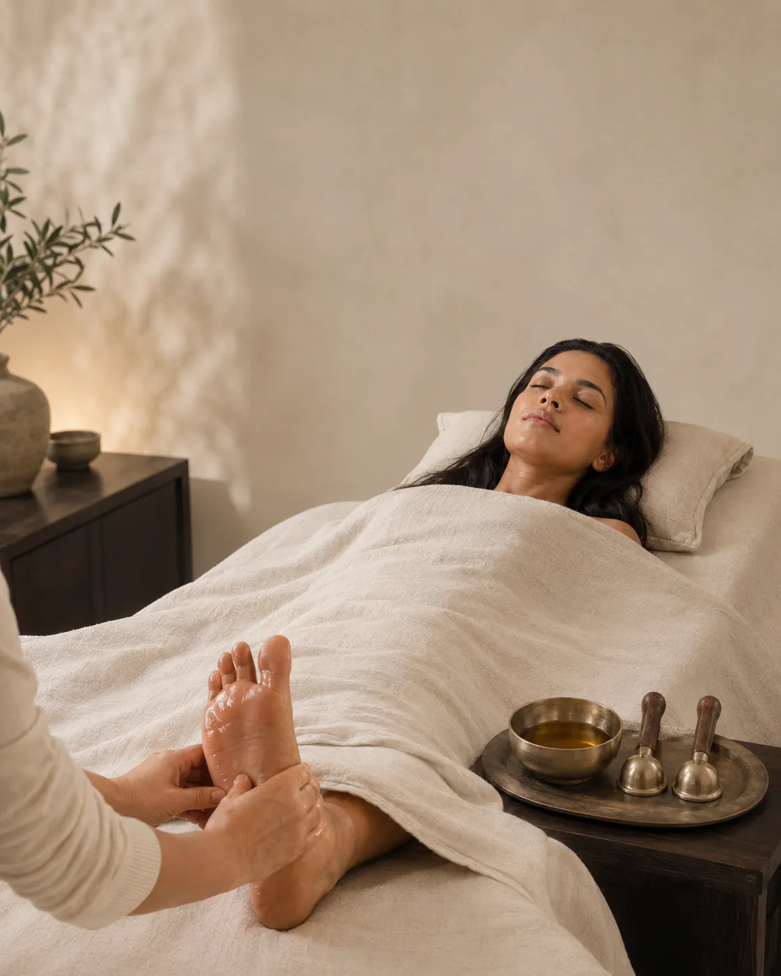 Hydrating serum application during a facial at Shrii Aesthetics